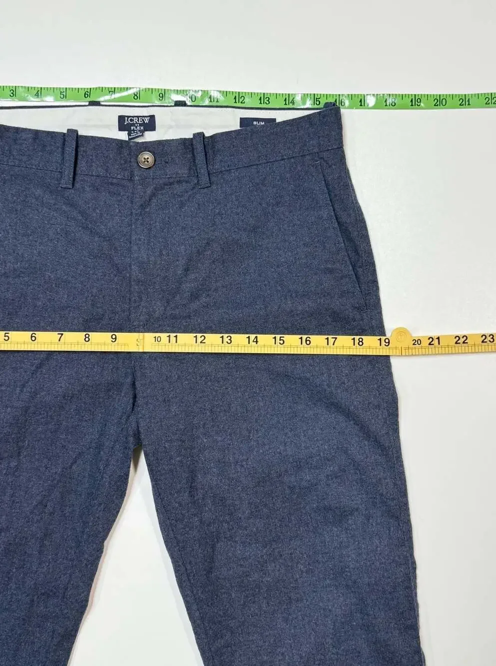 J. Crew Mens Flex Slim Fit Pants Size 30x32 Blue Chinos Preppy Ivy League Workwe